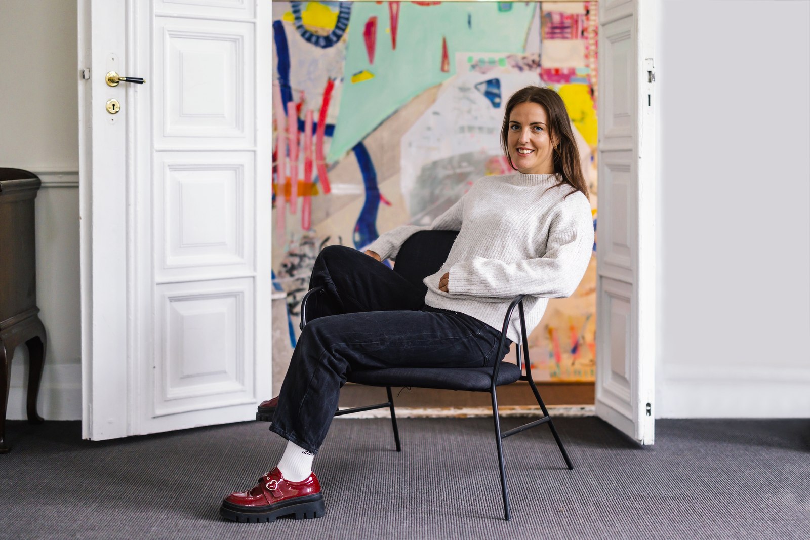 Fiona Dick in the studio