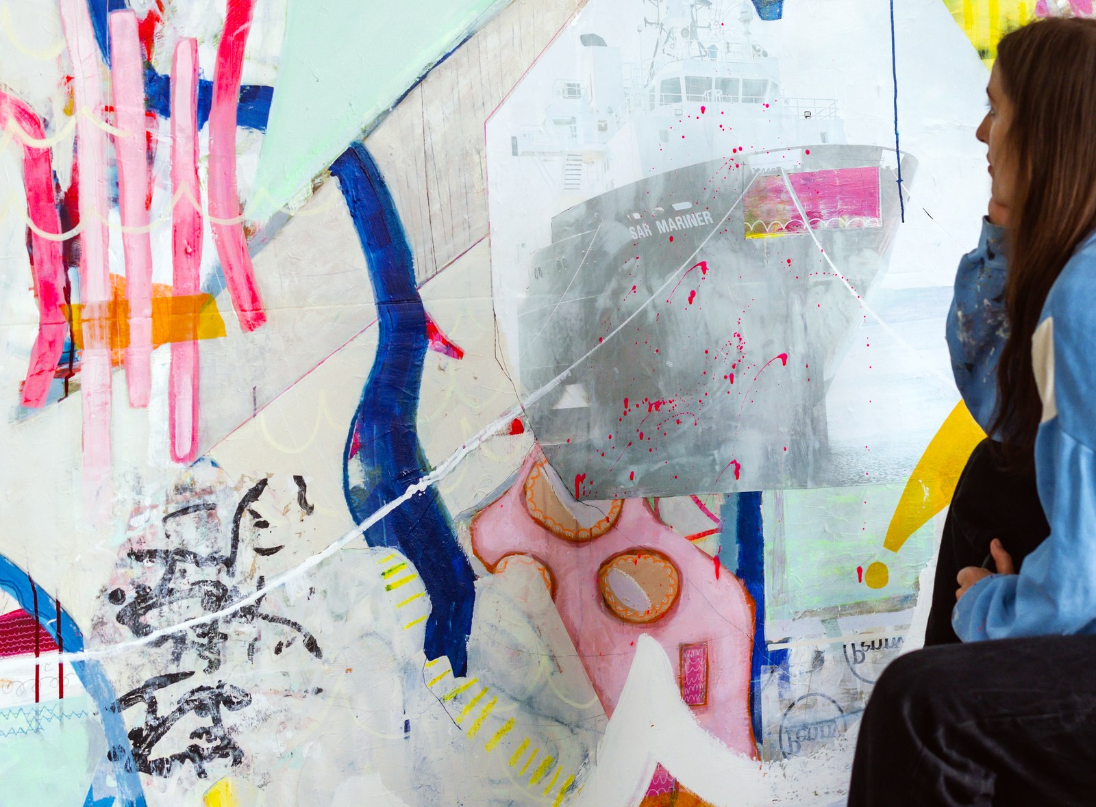 Fiona Dick with her work